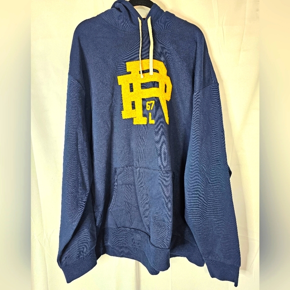 Polo Ralph Lauren Other - Polo Ralph Lauren hoodie in maize and blue size 4XL NWT